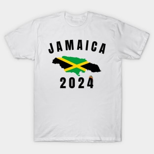 Retro Jamaica Family Vacation 2024 Jamaican Holiday Trip T-Shirt